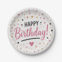 Alles Gute zum Geburtstag Einweg-Teller aus Papier Pappteller
