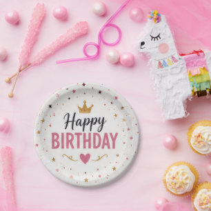 Alles Gute zum Geburtstag Einweg-Teller aus Papier Pappteller