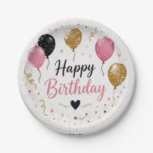 Alles Gute zum Geburtstag Einweg-Teller aus Papier