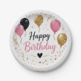 Alles Gute zum Geburtstag Einweg-Teller aus Papier Pappteller