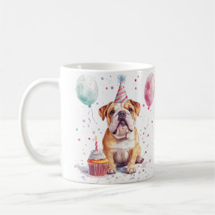Alles Gute zum Geburtstag Englische Bulldogge Kaffeetasse