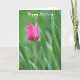 Alles Gute zum Geburtstag, entspringen rosa Karte