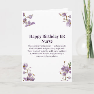 Alles Gute zum Geburtstag ER-Krankenschwester Kart Karte