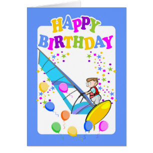 Alles Gute zum Geburtstag, extremer Windsurfer