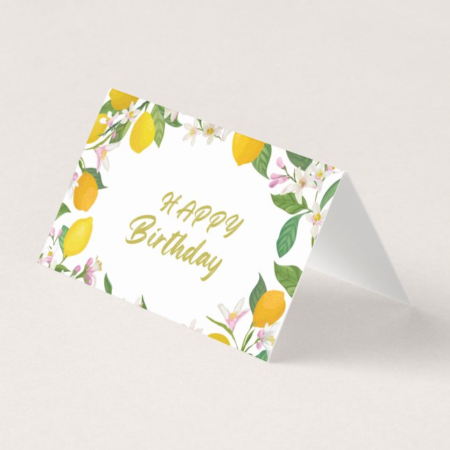 Alles Gute zum Geburtstag Faltekarte (Vorderseite)
