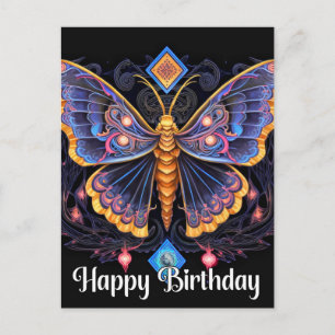 Alles Gute zum Geburtstag Fantasievoller Schmetter Feiertagspostkarte