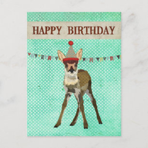 ALLES GUTE ZUM GEBURTSTAG FAWN Postkarte