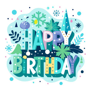 Alles Gute zum Geburtstag Feiertagskarte