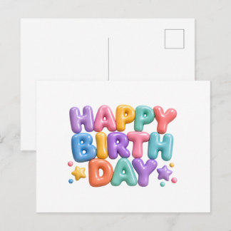 Alles Gute zum Geburtstag Feiertagspostkarte