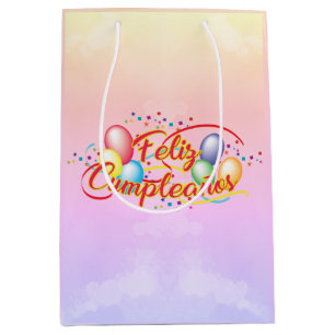 Alles Gute zum Geburtstag Feliz Cumpleaños Mittlere Geschenktüte