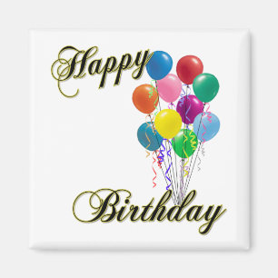 Alles Gute zum Geburtstag - fertigen Sie Magneten Magnet