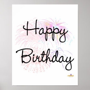 Alles Gute zum Geburtstag Firworks Poster