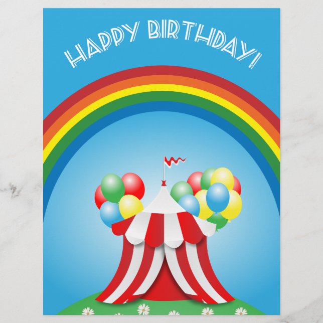 Alles Gute zum Geburtstag Flyer (Vorne)