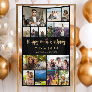 Alles Gute zum Geburtstag Foto-Collage Party Banne Banner