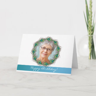 Alles Gute zum Geburtstag! - Foto-Grußkarte Peacoc Karte