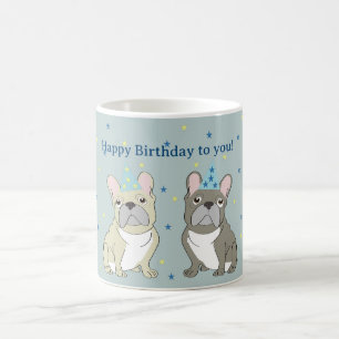 Alles Gute zum Geburtstag Franzose, Bulldogge Kaffeetasse