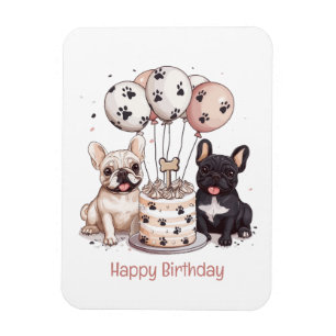 Alles Gute zum Geburtstag Französische Bulldoggen Magnet