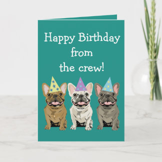 Alles Gute zum Geburtstag - French Bulldog Freunde Karte
