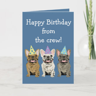 Alles Gute zum Geburtstag - French Bulldog Freunde Karte