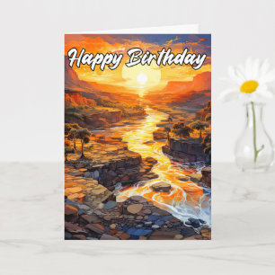 Alles Gute zum Geburtstag Frühherbst im Freien Karte