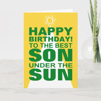Alles Gute zum Geburtstag für den Sohn Karte