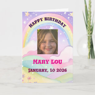 Alles Gute zum Geburtstag für ein junges Mädchen,  Karte