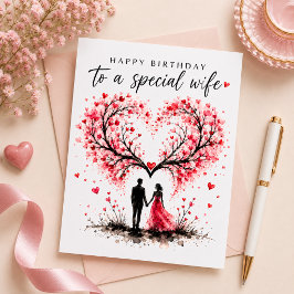 Alles Gute zum Geburtstag für eine besondere Ehefr Feiertagskarte