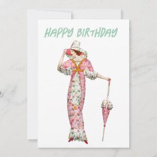 Alles Gute zum Geburtstag für eine Frau im Stil de Feiertagskarte