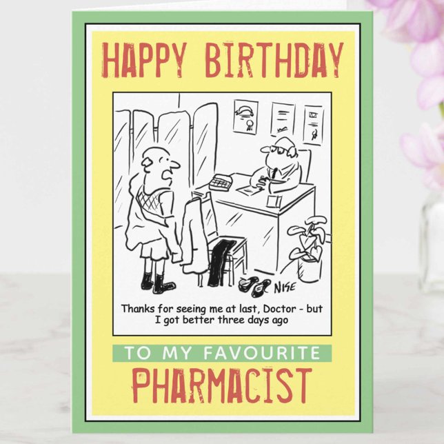 Alles Gute zum Geburtstag für einen Apotheker Karte (Von Creator hochgeladen)