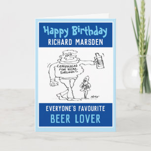 Alles Gute zum Geburtstag für einen Bierliebhaber  Karte