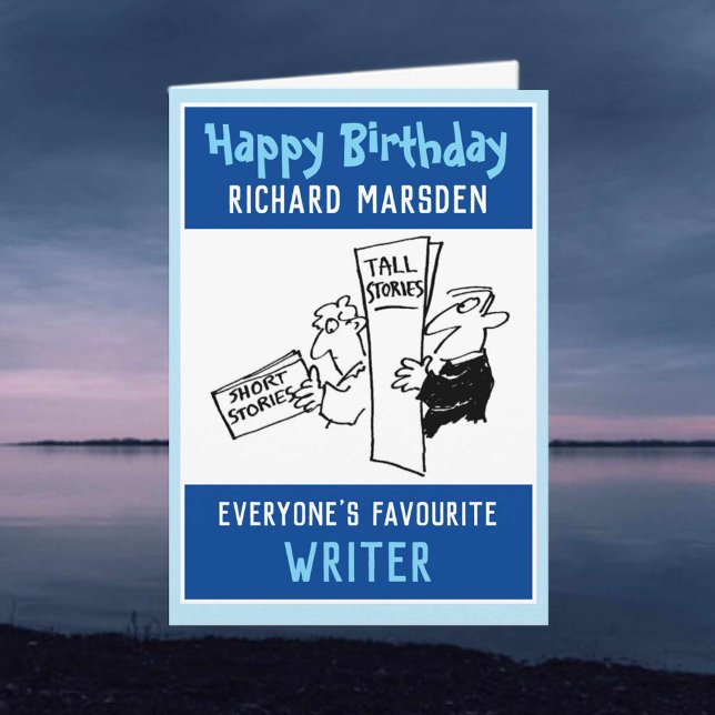 Alles Gute zum Geburtstag für einen Schriftsteller Karte (Von Creator hochgeladen)