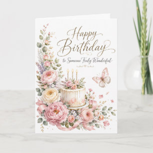 Alles Gute zum Geburtstag für jemanden, der wirkli Karte