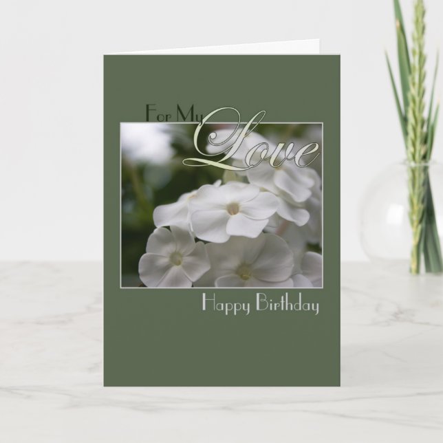 Alles Gute zum Geburtstag für meine Liebe Karte (Vorderseite)