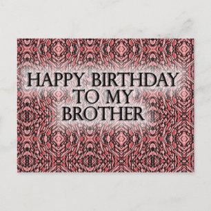 Alles Gute zum Geburtstag für meinen Bruder Postkarte