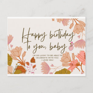 Alles Gute zum Geburtstag für Sie Baby Postkarte