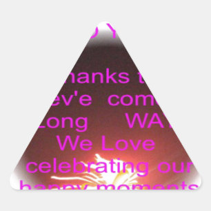 Alles Gute zum Geburtstag für Sie Kunst drucken Dreieckiger Aufkleber