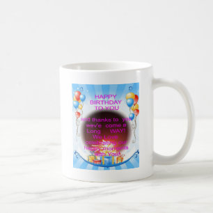 Alles Gute zum Geburtstag für Sie Kunst drucken Kaffeetasse