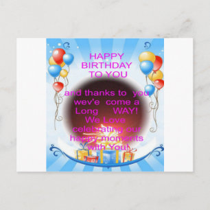 Alles Gute zum Geburtstag für Sie Kunst drucken Postkarte