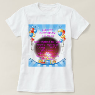 Alles Gute zum Geburtstag für Sie Kunst drucken T-Shirt