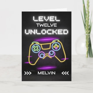 Alles Gute zum Geburtstag Gamer mit Konsole Karte