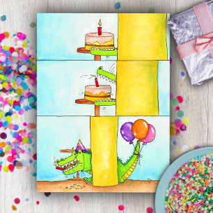 Alles Gute zum Geburtstag Gator Postkarte
