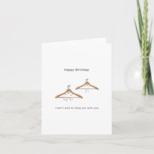 Alles Gute zum Geburtstag. Geburtskarte. Hangers