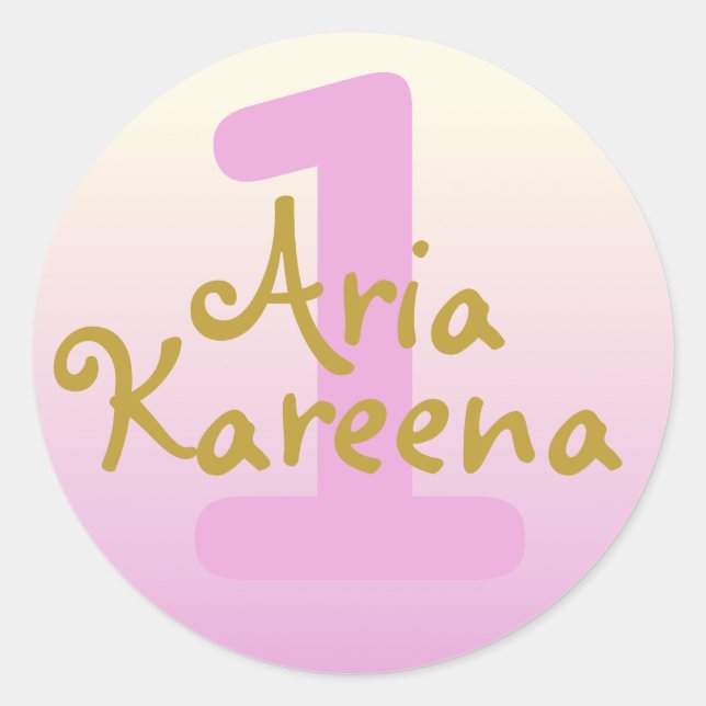 Alles Gute zum Geburtstag Geburtstag Sticker ombré (Vorderseite)