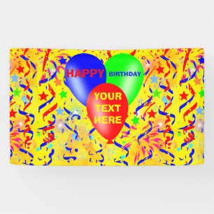 Alles Gute zum Geburtstag, Geburtstags-Party Banner