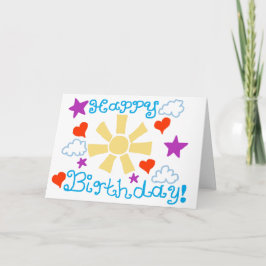 Alles Gute zum Geburtstag! Gefaltete Grußkarte Karte