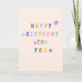'Alles Gute zum Geburtstag' gefaltete Grußkarte Karte