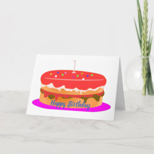 Alles Gute zum Geburtstag gefaltete Grußkarte Karte