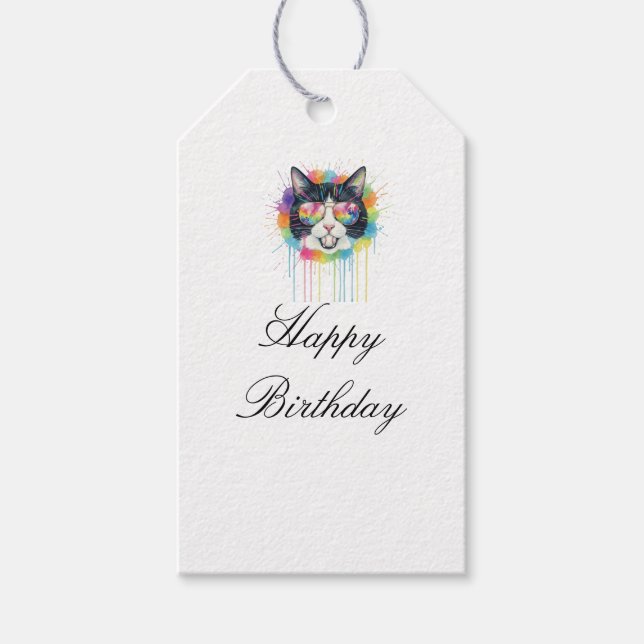 Alles Gute zum Geburtstag  Geschenkanhänger (Vorderseite)