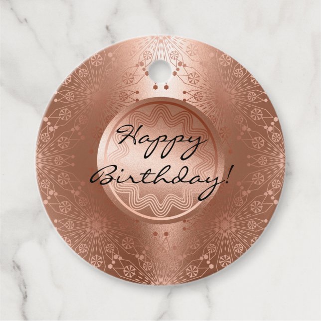 Alles Gute zum Geburtstag! Geschenkanhänger (Vorderseite)