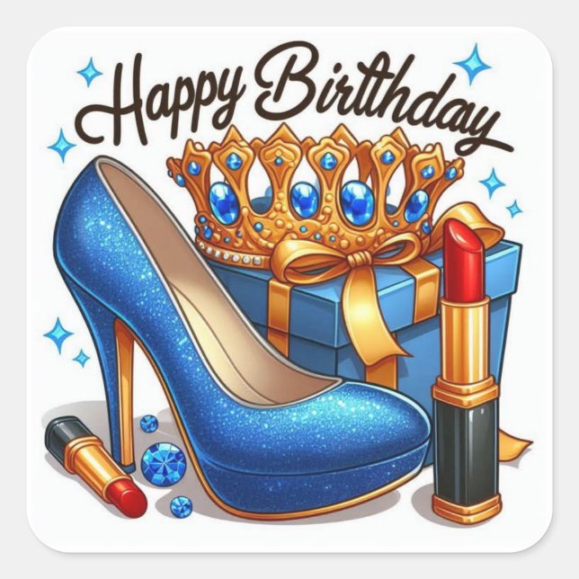 Alles Gute zum Geburtstag Geschenke Geschenke Quadratischer Aufkleber (Vorderseite)